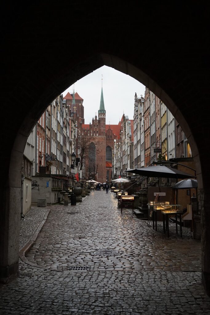 Colourful merchant houses in Gdańsk